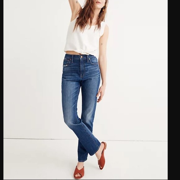 Madewell Denim - Women 26 Madewell The High-Rise Slim Boyjean Jeans Medium Wash G7199